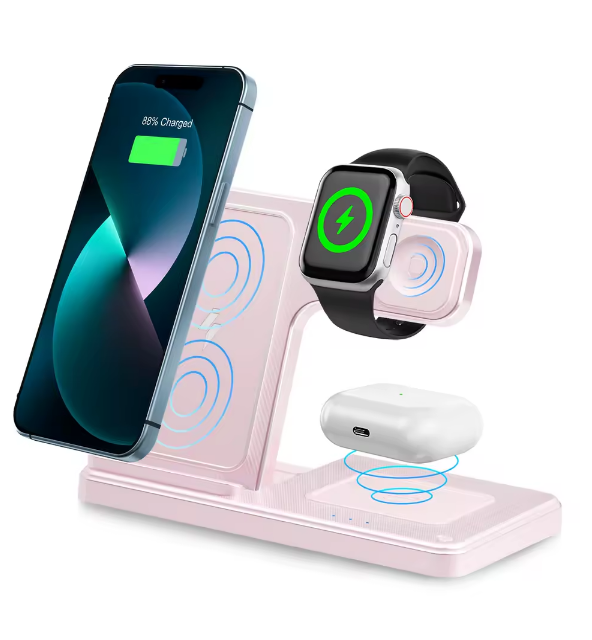 LuxCharge™ 3-in-1 Wireless Charging Station