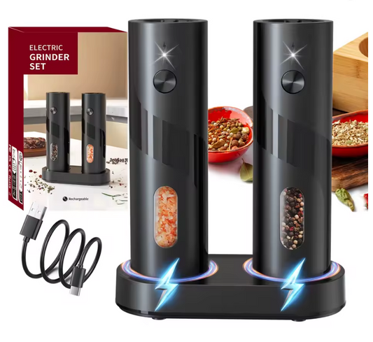 LuxGrind™ Electric Salt & Pepper Grinder Set