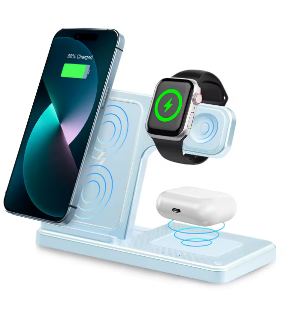 LuxCharge™ 3-in-1 Wireless Charging Station