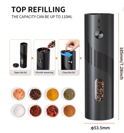LuxGrind™ Electric Salt & Pepper Grinder Set