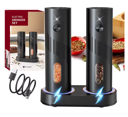 LuxGrind™ Electric Salt & Pepper Grinder Set