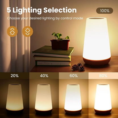 LuxGlow™ Rechargeable Cordless Table Lamp