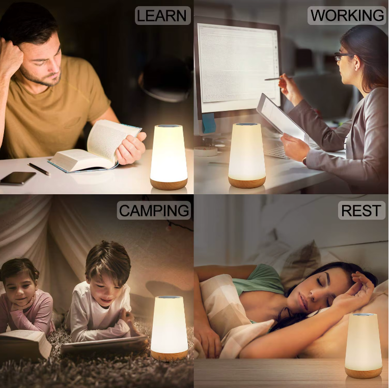 LuxGlow™ Rechargeable Cordless Table Lamp
