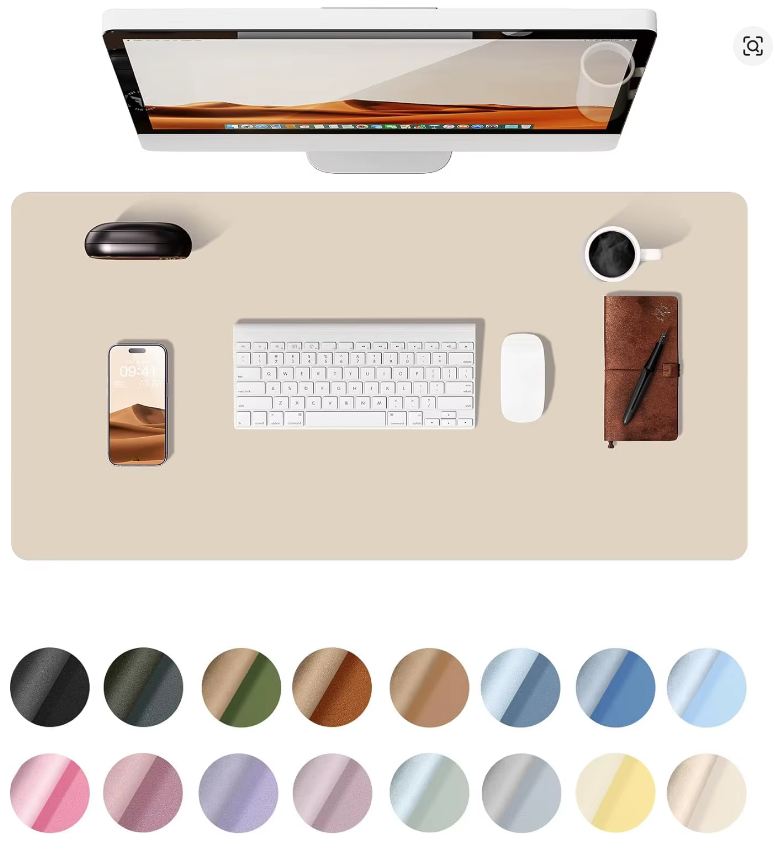 LuxDesk™ Premium Vegan Leather Desk Mat