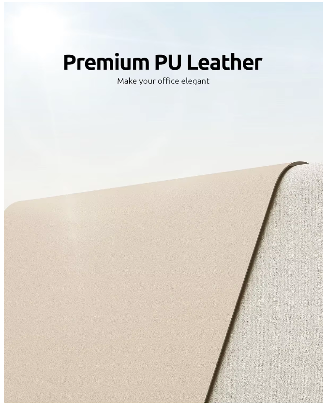 LuxDesk™ Premium Vegan Leather Desk Mat