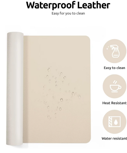 LuxDesk™ Premium Vegan Leather Desk Mat