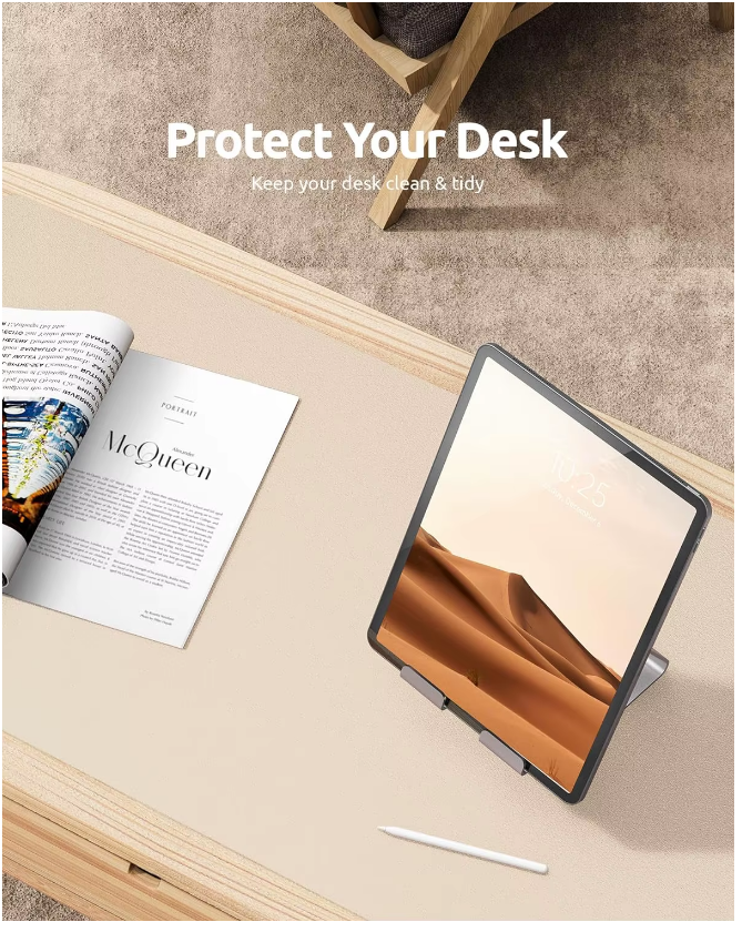 LuxDesk™ Premium Vegan Leather Desk Mat