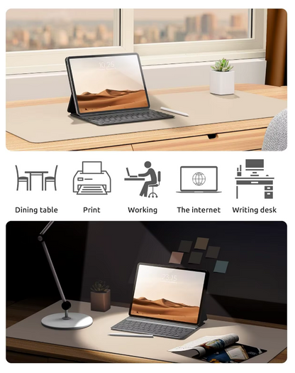 LuxDesk™ Premium Vegan Leather Desk Mat