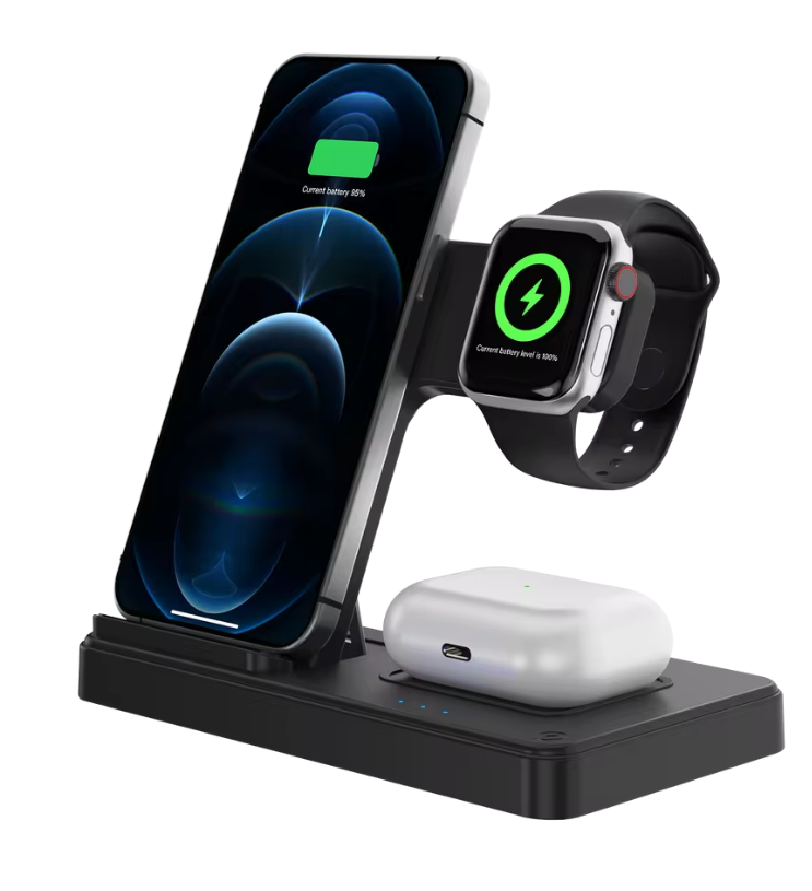 LuxCharge™ 3-in-1 Wireless Charging Station