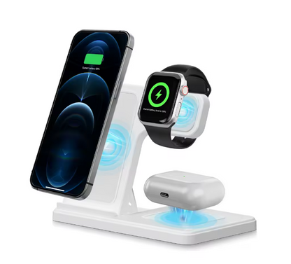 LuxCharge™ 3-in-1 Wireless Charging Station