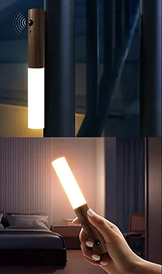 Intelligent Human Body Induction LED Night Light – Rechargeable Wall Light for Corridor, Cabinet, and Toilet